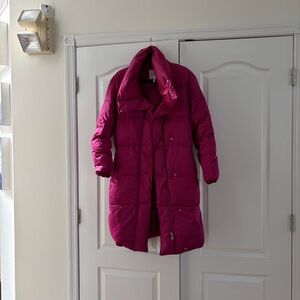 AVEC LES FILLES Pink Puffer Jacket size S